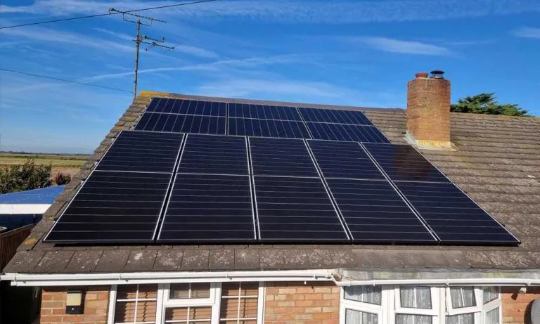 Solar panel installation